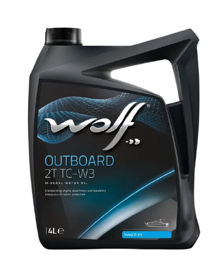 Моторное масло Wolf Outboard 2T TC-W3, 4л 